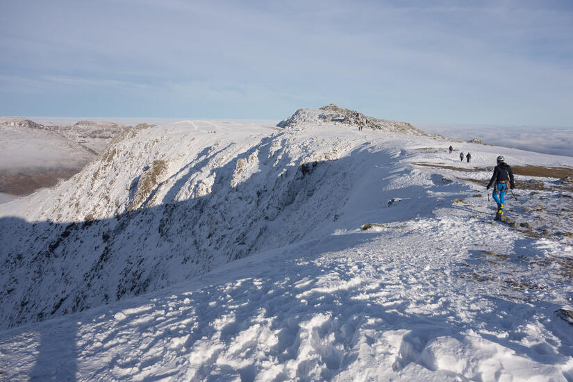 Nick approaching the descent