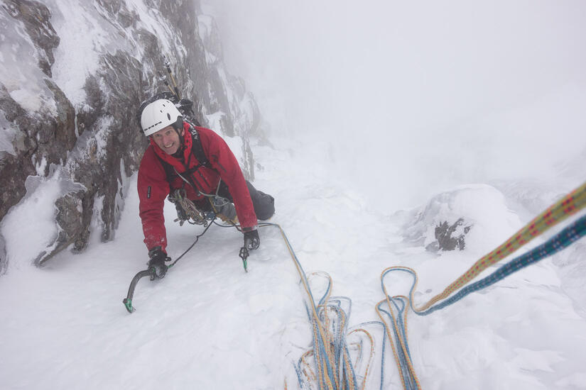 Happy climbers