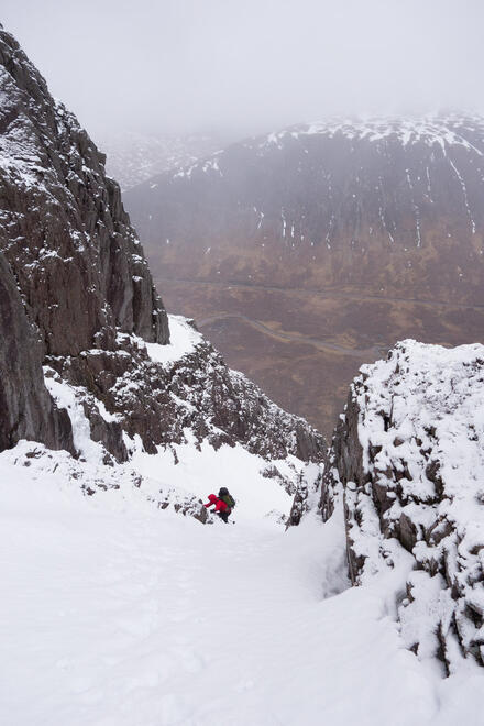 Nearing the start of the gully