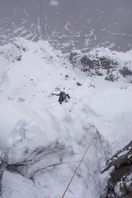 The crux of the route