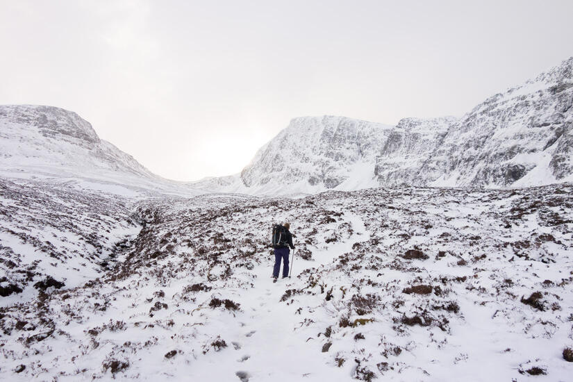 Walking up Gleann na Sguaib