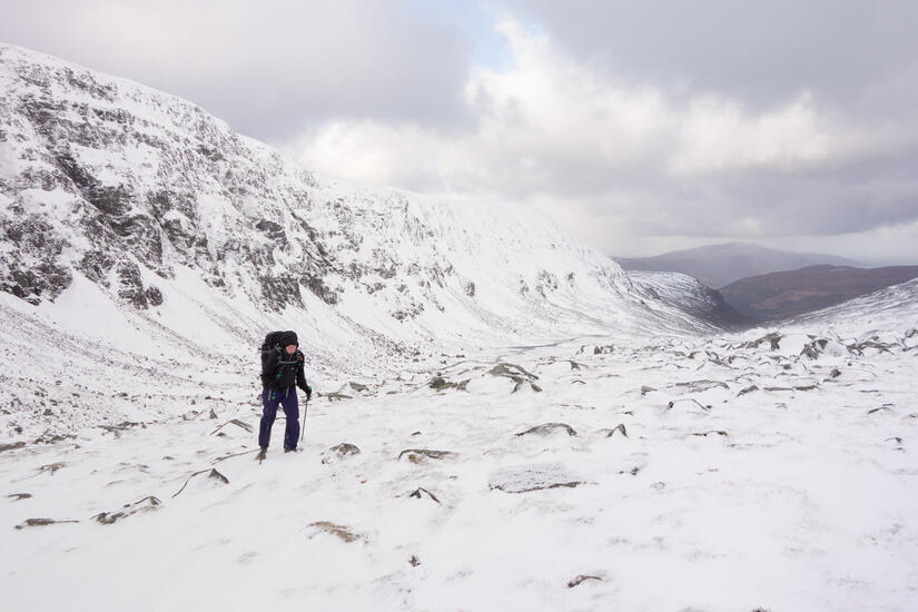 Walking up Gleann na Sguaib