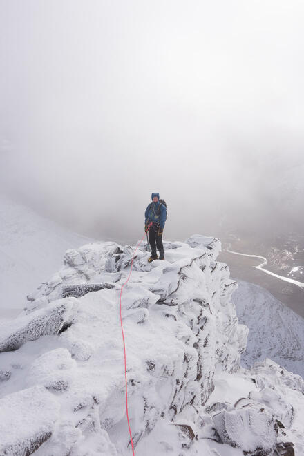 On top of the first pinnacle