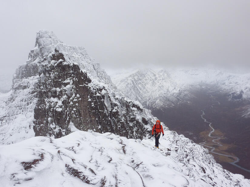 Me on the ascent to the summit of An Teallach