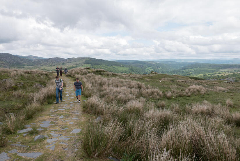 Heading up to Moel Siabod