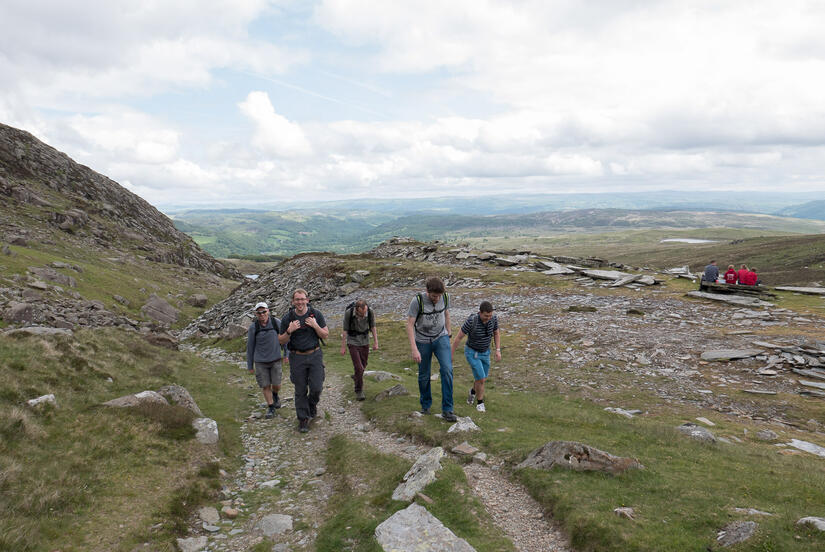 Great conditions on the way to Moel Siabod