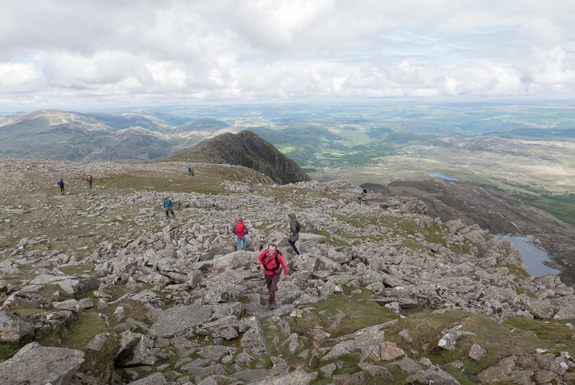 Approaching the summit of Moel Siabod