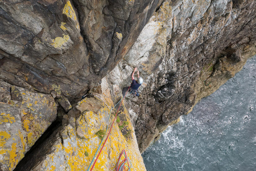 Becky on P1 of Gogarth