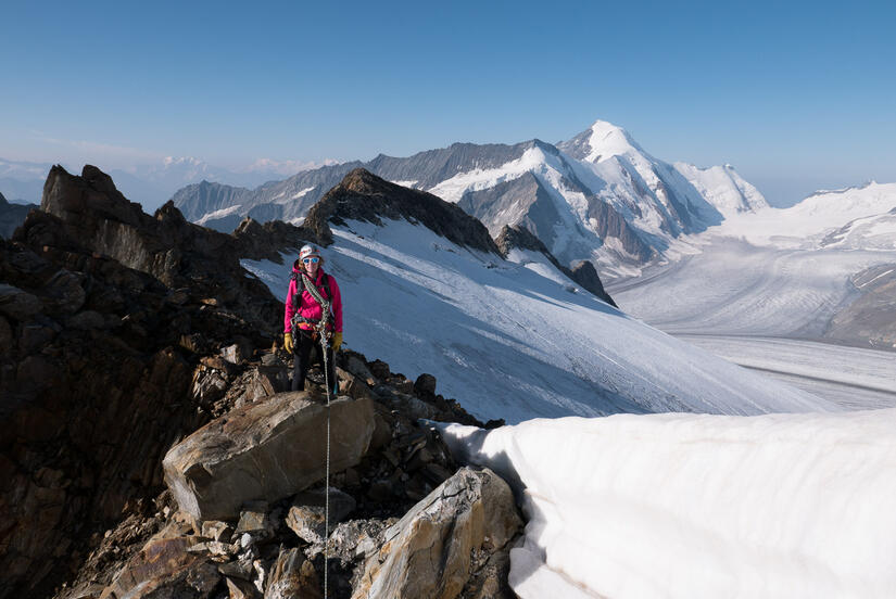 Stunning views of the Aletschhorn