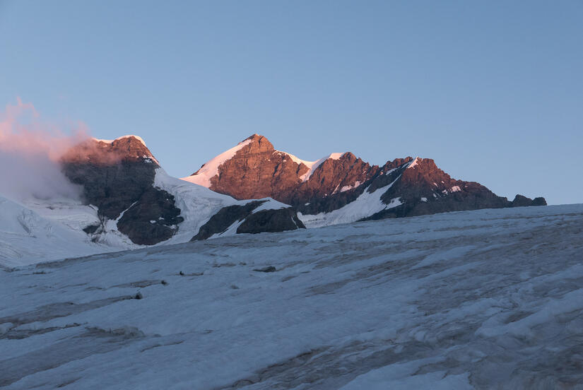 Dawn light on the Jungfrau