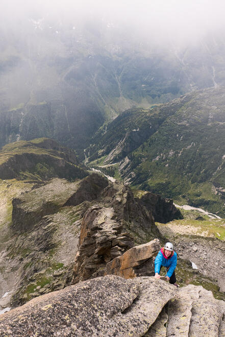 Approaching the top of the final tower