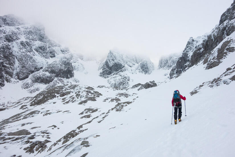 Ascending into Coire na Ciste