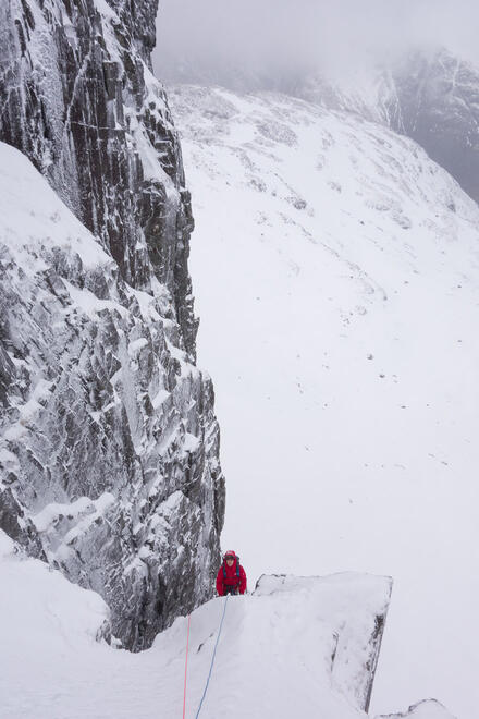 Climbing Twisting Gully