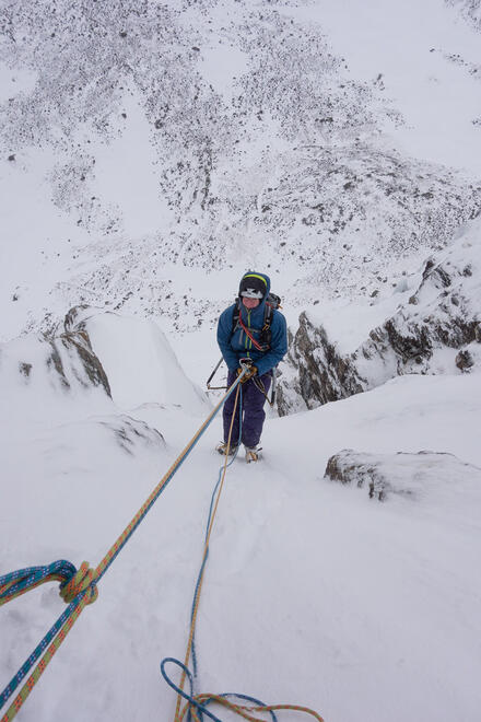 Abseiling off Penguin Gully