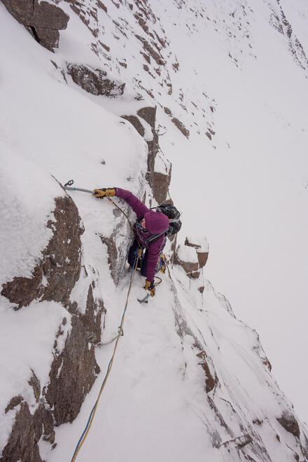 Becky post crux on the Haston Line