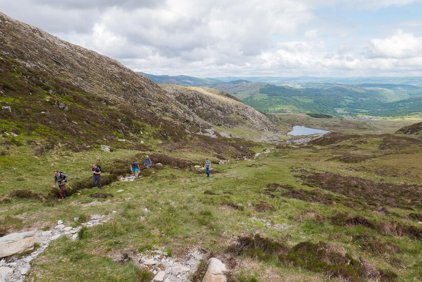 Brilliant day to be out on Moel Siabod