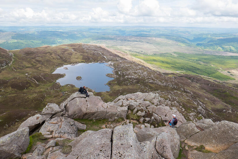 Great views on the ridge of Moel Siabod