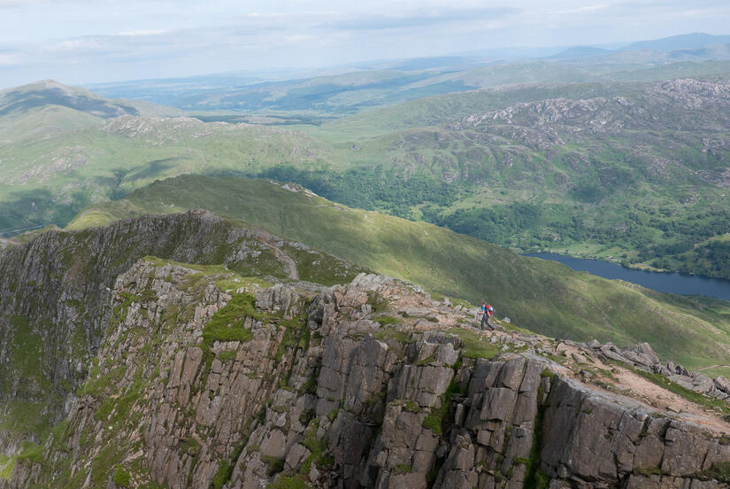 Lovely descent from Lliwedd