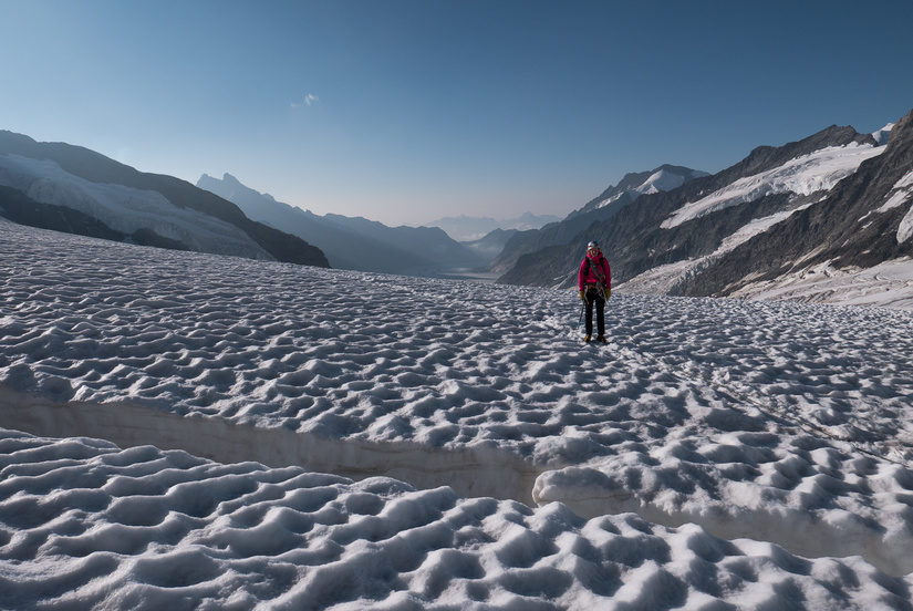 Approaching the Jungfraujoch