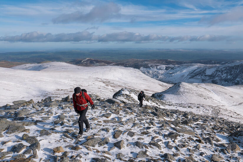 Climbing Carnedd Llewelyn