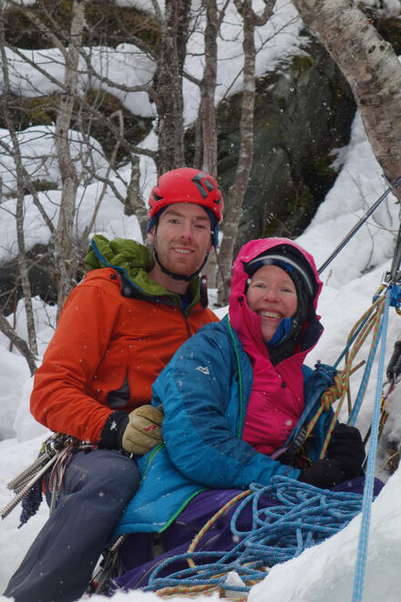 Becky & me at the belay