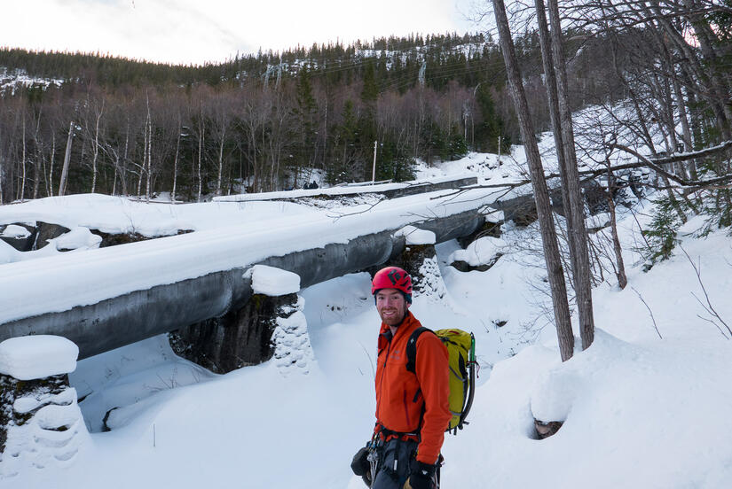 Trying to find our way around the hydro plant