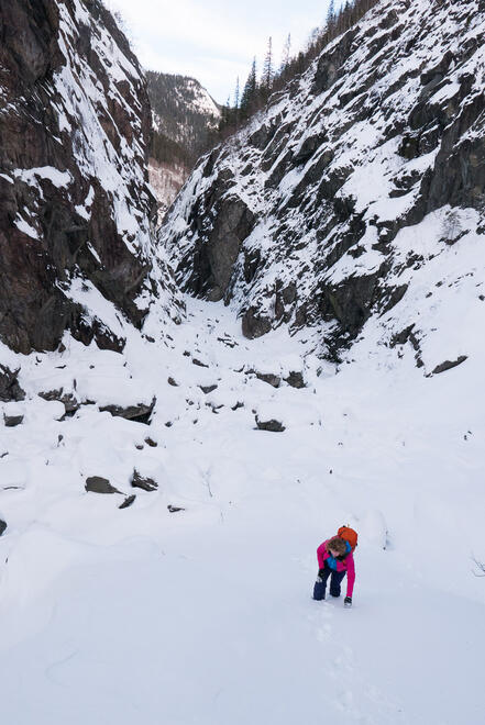 Hard work in the deep snow!