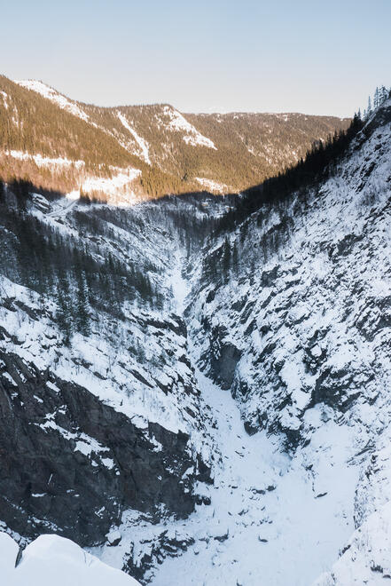 Great view down upper gorge