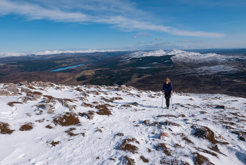 Beautiful views towards the Cairngorms