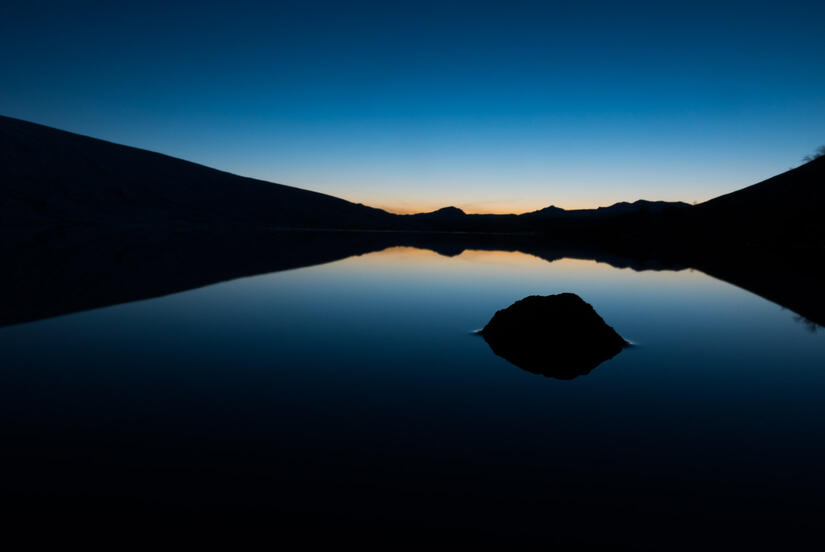 Sunset while driving towards Torridon