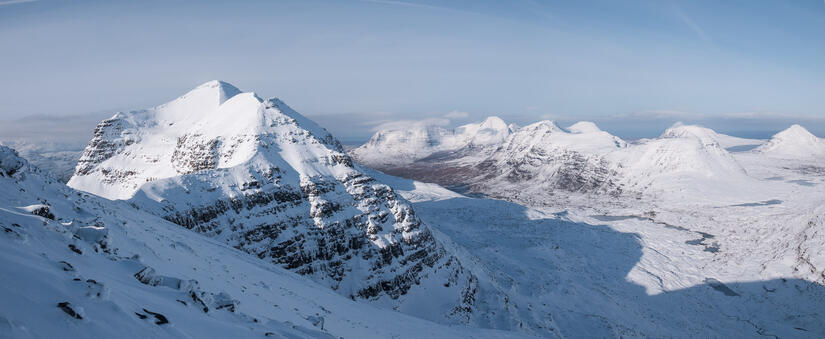 Liathach, Beinn Alligin and Beinn Dearg