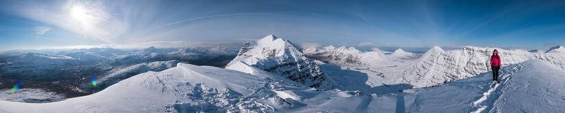 Panorama from the first top