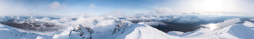 Stunning panorama from Mullach an Rathain