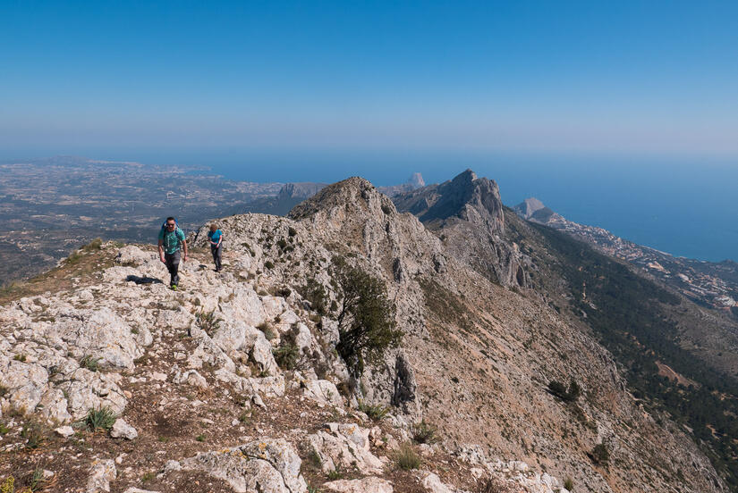 Approaching the summit