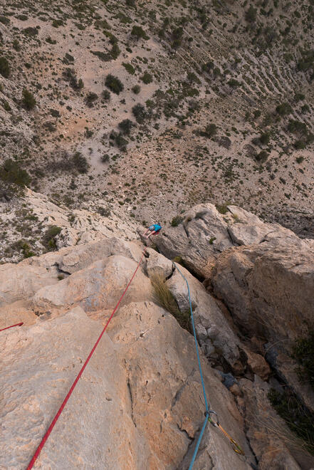 Becky approaching the final groove