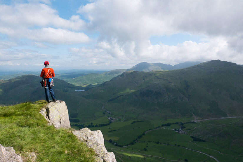 Enjoying the view from the top