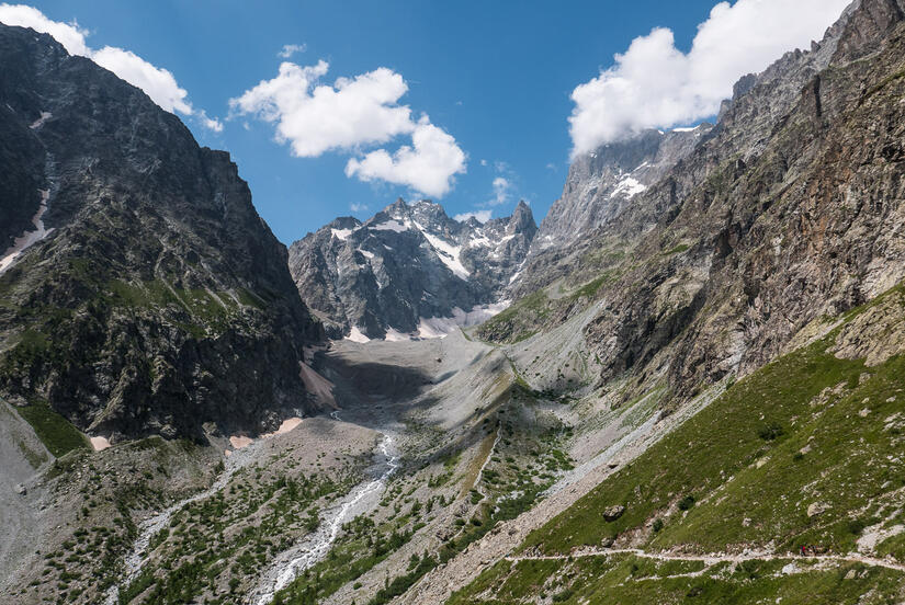 First view of big mountains