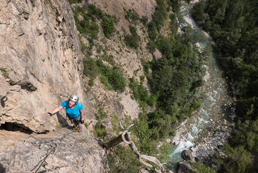 High above the gorge