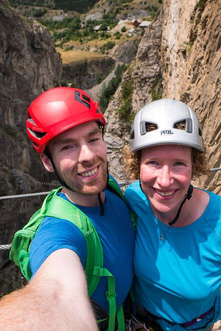 Selfie on the final bridge