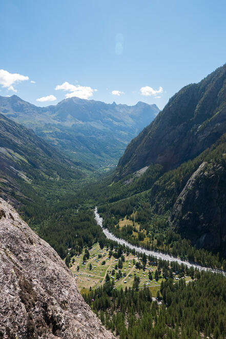 Great view down the valley