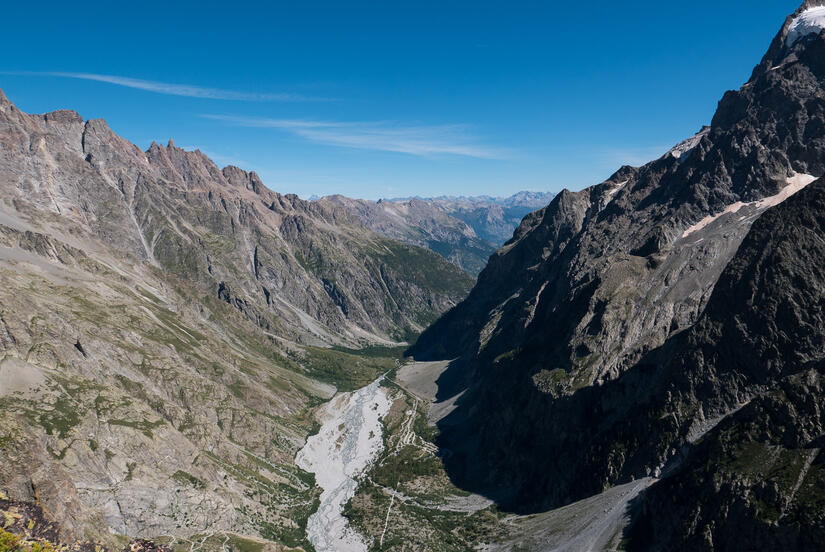 Stunning view down the valley