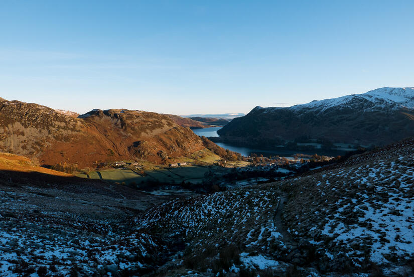 Beautiful view along Ullswater