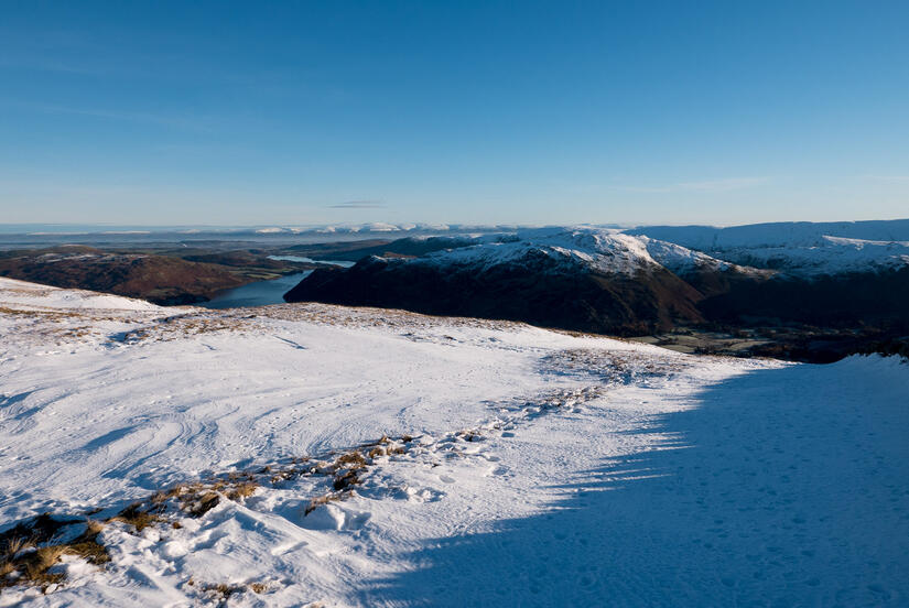 Amazing view east over Ullswater