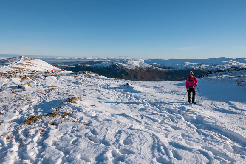 Walking up towards Striding Edge