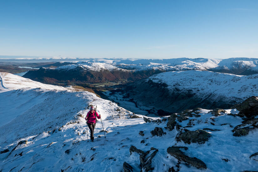 Approaching Striding Edge with High Street in the background