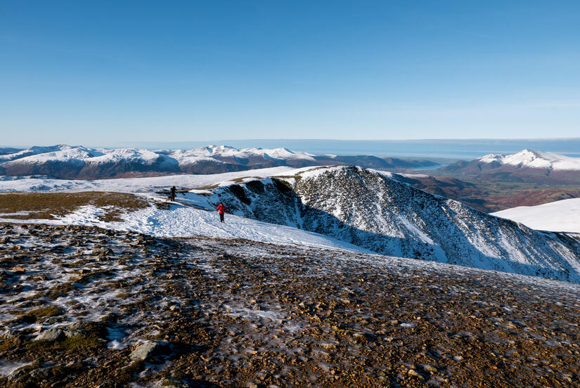 Looking towards Raise and Keswick